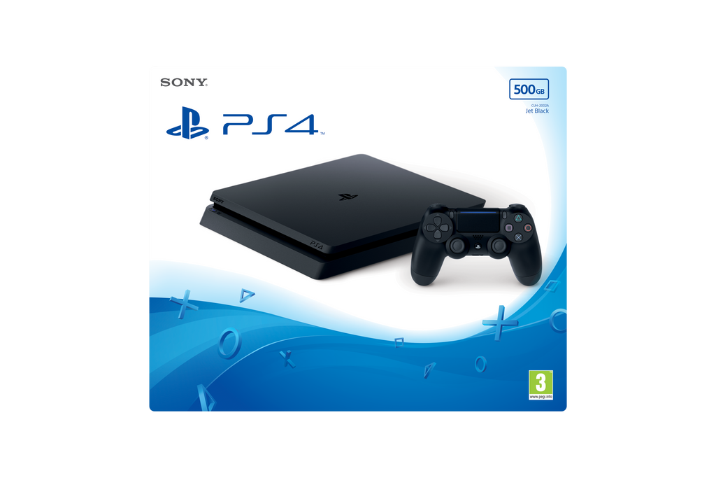 Sony PlayStation 4 500GB Console - Black - SPIDERMAN Game Of the Year (PS4) PLUS 1 X PS4 GAMER PACK